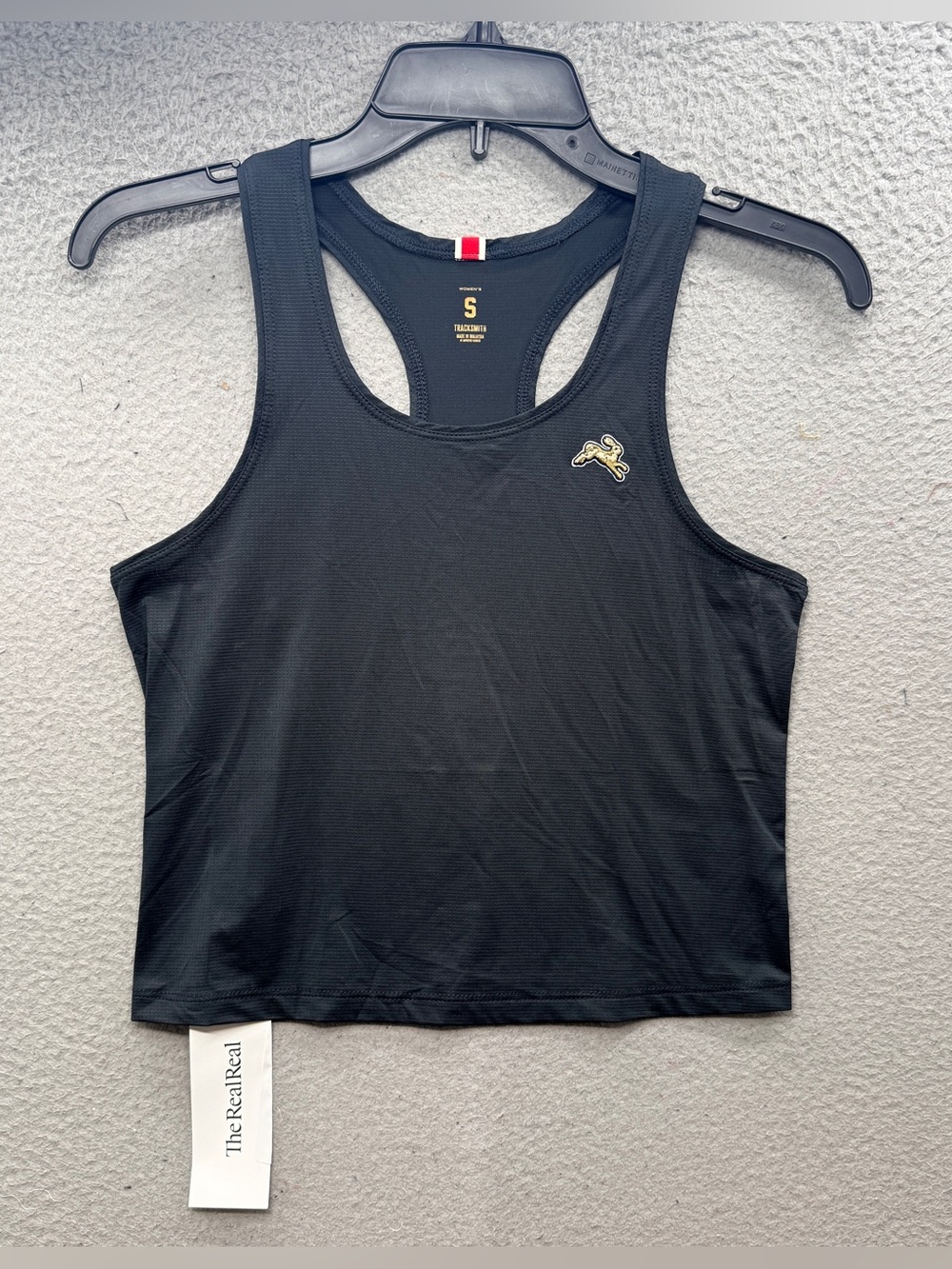 Tracksmith Twilight Crop Tank Top Shirt Black Athletic Women’s Size Small